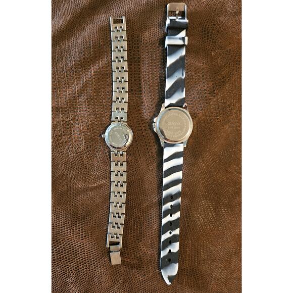 4 GENEVA WATCHES Bundle Lot Women's As Is DIY Craft Project Steampunk Bling - Picture 4 of 10
